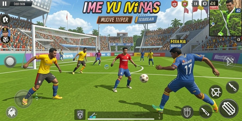 Screenshot menunjukkan grafis permainan yang memukau.