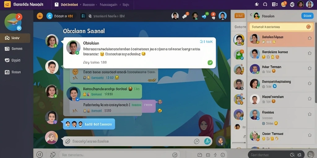Tampilan awal yang menarik dan penuh warna.