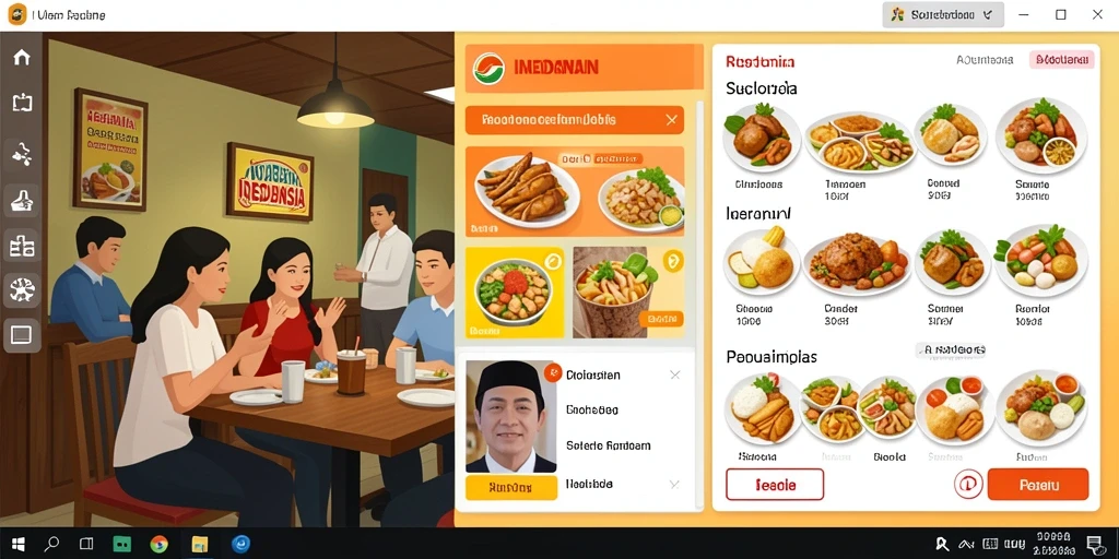 Tampilan antarmuka yang user-friendly.